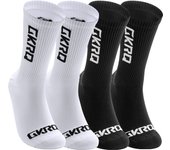 GKRQ 4 pares 2025 nuevos calcetines de ciclismo bicicleta enfermera compresión bicicleta de carretera correr Mtb hasta la rodilla deportes blancos marca divertida negro