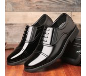 Zapatos formales de cuero para hombre, zapatos de cuero de negocios, zapatos casuales con cordones para hombre