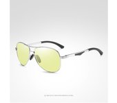 Nueva película en color para hombres, gafas de sol polarizadas, gafas de sol, patas de aluminio y magnesio