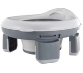 Silla Entrenamiento Bebé, Orinal Portátil Multiusos 3 en 1, Retrete portátil de emergencia pa，Fácil de Limpiar, Viajar,Plegable