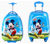 Maleta viaje maleta cabina estampada infantil 4 ruedas trolley maleta rigida dibujos infantiles 30X20X45CM