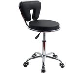 Cuero con Respaldo bajo  PU cojín Morno Ajustable en Altura Silla  Ruedas para Oficina en casa (Negro)