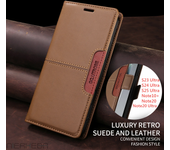Funda de Cuero con Tapa Samsung Galaxy S25, S24, S23, S22, S21, S20, S10 Plus, Note 20 Ultra 5g