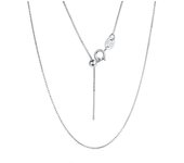 JYJIAYUJY 100% Whole Original Sterling Silver S925 Adjustable Necklace DIY Box Chain 40/45/50/55cm Hypoallergenic Jewelry