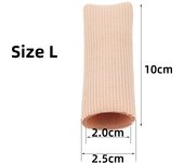 1Pcs Toe Cushion Fabric Toe Tubes Finger Protector for Corns, Blisters, Calluses, Hammer Toes and Fingers Protectors Foot Care