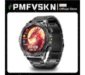 NEW AMOLED Smart Watch Camouflage Bluetooth Call Compass Outdoor Sports Whatsapp Notifications Men Smartwatch With Flashlight