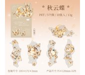 10pcs/1lot Kawaii Stationery Stickers butterfly dance pulls down the moon Diary Planner Decorative Mobile Stickers Scrapbooking