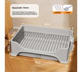 Inodoro para perros caca anti-pasos, orinal para perros, rejilla de acero inoxidable, lavabo para arena para perros, inodoro para perros medianos y pequeños, de gran tamaño