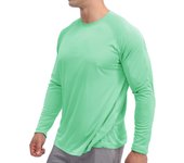 Men's UPF 50+ Rash Guard Long Sleeve Athletic T-shirts