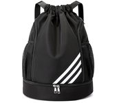 Bolsa de deporte con cremallera para deporte y viajes, ajustable.