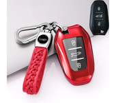 Funda de TPU para llavero de coche, carcasa con 3 botones para Peugeot 308, 408, 508, 2008, 3008, 4008, 5008