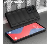 KEYSION Shockproof Case for Motorola Edge 50 Fusion 5G Anti-skid Soft Silicone Phone Back Cover for Motorola MOTO G85 5G