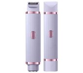 Beard for Women Bikini Underarm Female Trimmer Waterproof Hair Removal Epilator Electric Shaver 2 in 1 Lady Facial Razor