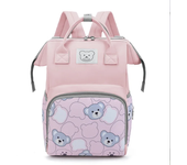 Mochila de pañales con estampado de moda, bolso de gran capacidad para mamá, oso Animal, bolso para bebé, bolsas de pañales de v