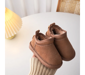 Botas de nieve para niños, zapatos de algodón suaves y cálidos, Invierno