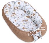 Nido recién nacido 90x50 cm - cuna absorbente/cuna de bebé peluche cálido nido/cama ideal