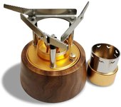 Portable, small, lightweight outdoor camping, hiking, picnicking, pressurized alcohol burner, aluminum alloy liquid gas stove,