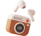 Retro Camera Wireless Headphones In-Ear LED Screen Bluetooth Earphones Noise Cancelling HiFi Stereo HiFi Stereo Headphone