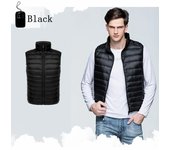 Chaleco mangas ultraligero hombre, chaqueta lisa sin mangas, ligera, impermeable, para invierno