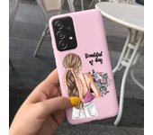 For Samsung Galaxy A72 A52 5G Case Fashion Couple Heart Soft Touch Silicone Cover Shockproof Funda For Samsung A72 A 72 52 Cases
