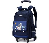 Mochila con ruedas para niños Escuela primaria niño maleta con ruedas mochila Escalada impermeable