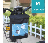 Accesorios para bicicleta, bolsa impermeable para tubo delantero de bicicleta, gran capacidad, a prueba de polvo, almacenamiento frontal con cremallera, cesta para bicicleta