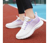 Zapatillas Deportivas para Mujer Suela Suave de Malla, Transpirables, Zapatillas de Correr al Aire Libre, Zapatillas Casuales con Cordones