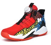 Kids High Top Sneakers Casual Basketball Shoes Trendy Boys Non-Slip Sports Shoes Outdoor Training Athletic Tennis Shoes