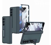 Leather Stand For Samsung Galaxy Z Fold 5 Case Magnetic Hinge Protection Film Screen Cover