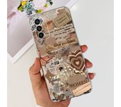 For Samung Galaxy M13 SM-M135F Case Bumper Soft Clear TPU Silicone Back Shell Cover For Samsung M13 M33 M53 5G Flower Ins Capas