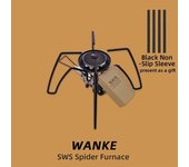 Wellhike Black Spider Folding Card Villa, Camping Kitchenware, Barbecue Stove, Gas Stove