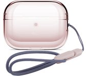 Funda transparente con cordón para Airpods Pro 2 gen, funda transparente para auriculares inalámbricos, funda para AirPods Pro 2. ª, funda antipérdida con correa de cuerda
