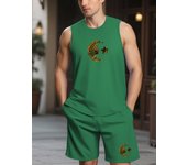 TOQUCL Men Sports Tank Top Matched with Shorts