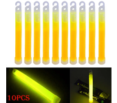10pcs Glow Sticks With Hook 6 Inch Fluorescence Light For Hiking Camping Outdoor Emergency Concert Party Light Glowing Sticks