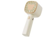 Ventilador portátil de mano con carga USB, potente ventilador eléctrico pequeño con alta potencia eólica, ventilador turbo de tres velocidades para viajes