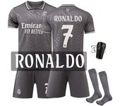 Children 2425 Real Madrid Home Football Uniform Suit Correct Version No. 9 Mbappe Jersey With Socks 5 Bellingham Factory