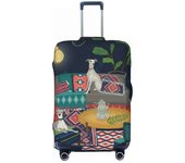Navaho Weave Turkish Ethnic Kilim Suitcase Cover Dust Proof Vintage Persian Antique Tribal Travel Lage Covers for 18-32 inch