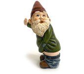 Garden Dwarf Gnome Ornament Resin Crafts Cartoon Statue Suitable for Garden Lawn