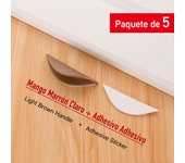 KAK 5PCS Punch-Free Cabinet Handles Auxiliary Cabinet Organizer Box Pulls Self-Adhesive Sliding Door Handle Window Puller