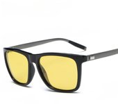 Nuevas gafas de sol polarizadas para hombres y mujeres, gafas de sol de templo de aluminio y magnesio, gafas de sol de conducción con montura cuadrada A387 visión nocturna