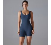 Hamidou Women Bodysuits Clothes One-piece Sleeveless Skinny Romper Sporty Wear Stretch Bodysuit Gym Clothes Push Up Sportswear