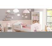 Niños con Colchon FALA |140 x 70cm | Camas Infantiles Blanco | Cama Niño | Cama Pequeña Niña | para Chica o Chico | Muebles Camas Infantiles | Habitación Juvenil | Conjunto Completo