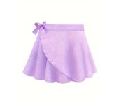 Falda Tutú de Ballet para Niñas con Lentejuelas - Vestido de Baile de Princesa para Entrenamiento y Actuaciones, Poliéster Transpirable, Tela No Elástica