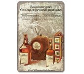 Retro Whisky Poster Vintage Plate Iced Whiskey Glass Cigar Metal Tin Signs Bar Club Pub Man Cave Plaque Wall Art Decor