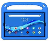 For Lenovo Tab M10 FHD Plus TB-X606F / TB-X606M Handle Portable EVA Shockproof Protective Case with Triangle Holder(Blue)