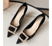 2024 new style women's shoes/sandals/high heels/stilettos/pointed toes/spring/summer/autumn/winter/banquet/wedding/work/leather/Beige 5Cm