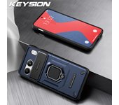 KEYSION Shockproof Armor Case for OnePlus Nord 4 Slide Camera Protection Ring Stand Phone Back Cover for OnePlus 1+ Nord 4 5G