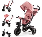 Bebé, Plegable, Trike, Bicicleta para Niños, Triciclo Evolutivo, Triciclo Sin Pedales, Bicicleta Bebe, Con Accesorios Práctico, Dos Cestas, 9 Meses a 25 kg, Rosa