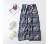 Cotton and artificial spring/summer women's beach can be worn s. Large size cotton silk casual wear, nine point pants