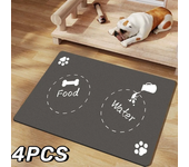 High Quality Pet Feeding Mat Absorbent Cat Mat for Dog Food and Water Bowls No Stains Quick Dry Cat Dog Water Dispenser Carpet